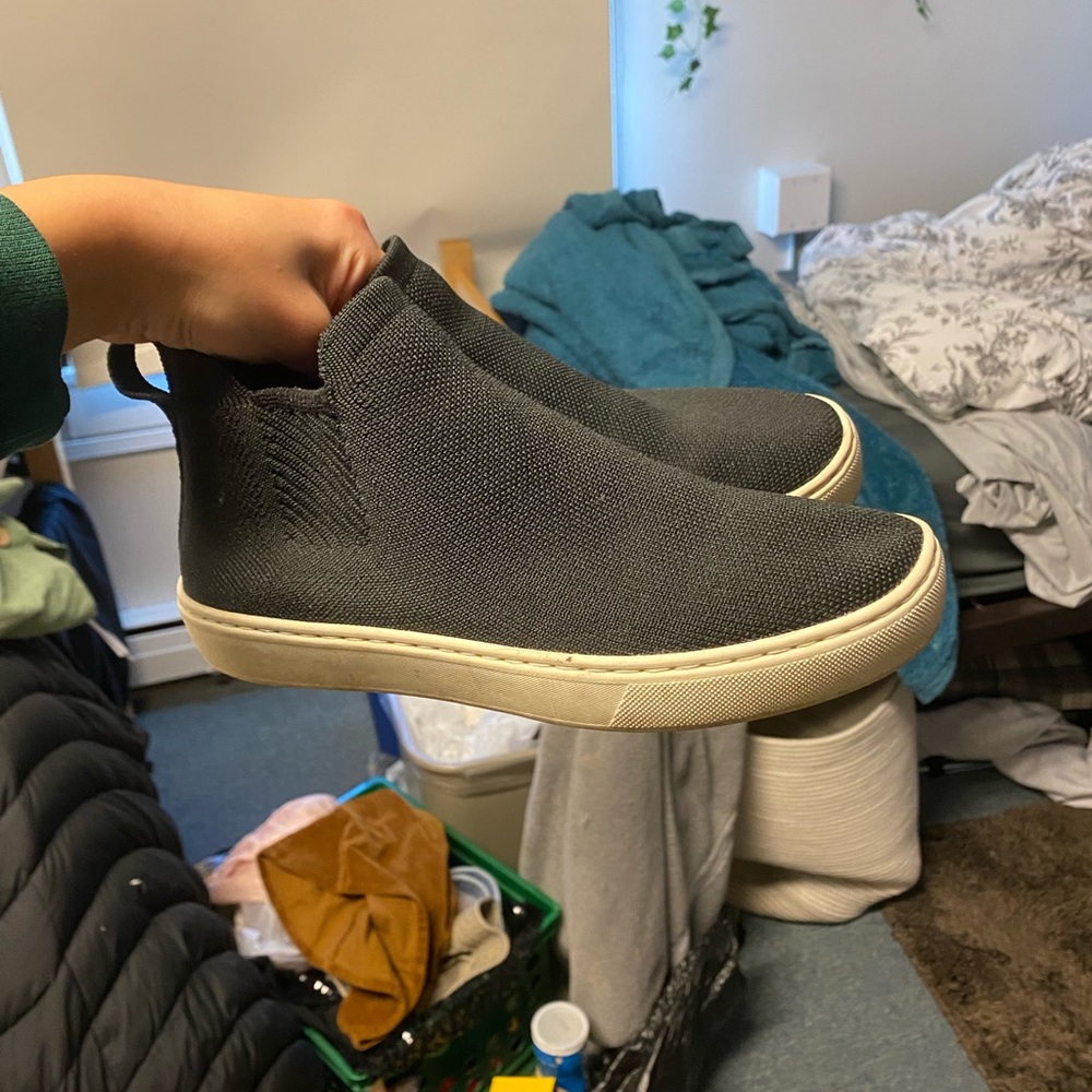 Rothy’s black Chelsea boot sneaker